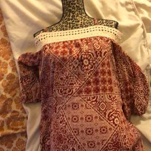 Trixxi fashion blouse size xl off shoulder new